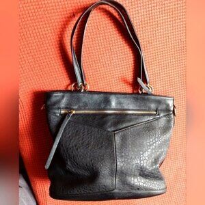 KGB Studio Black Synthetic Shoulder Bag